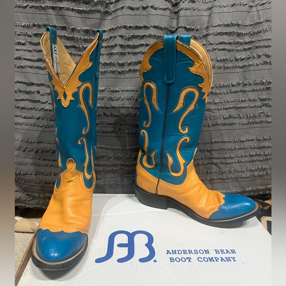 Vintage custom made Anderson Bean ladies cowboy boots 6.5B